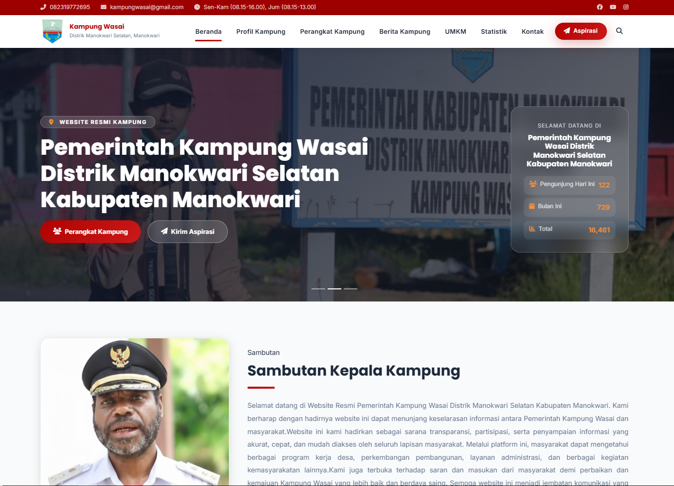 Bentuk Transparasi Untuk Masayarakat, Kampung Wasai Menghadirkan Website Kampung